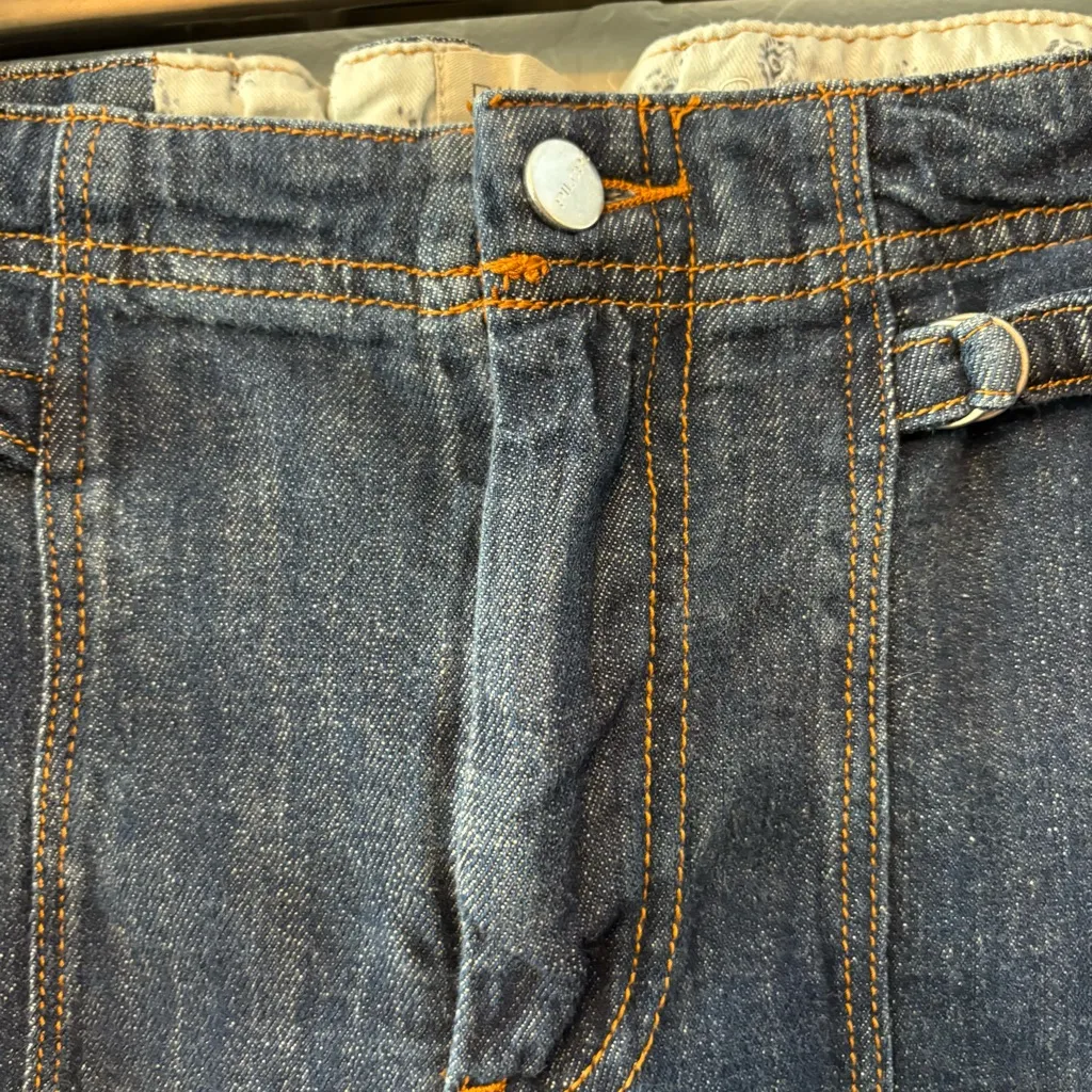 Pilcro anthropologie denim jean shorts with belted details and elastic waist 28 - Image 8