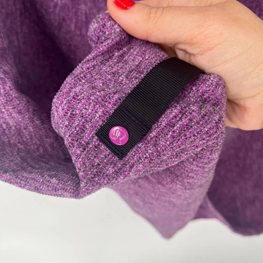 Lululemon Vinyasa Scarf *Rulu Mini Check Pique Ultra Violet Heathered Black - Image 4