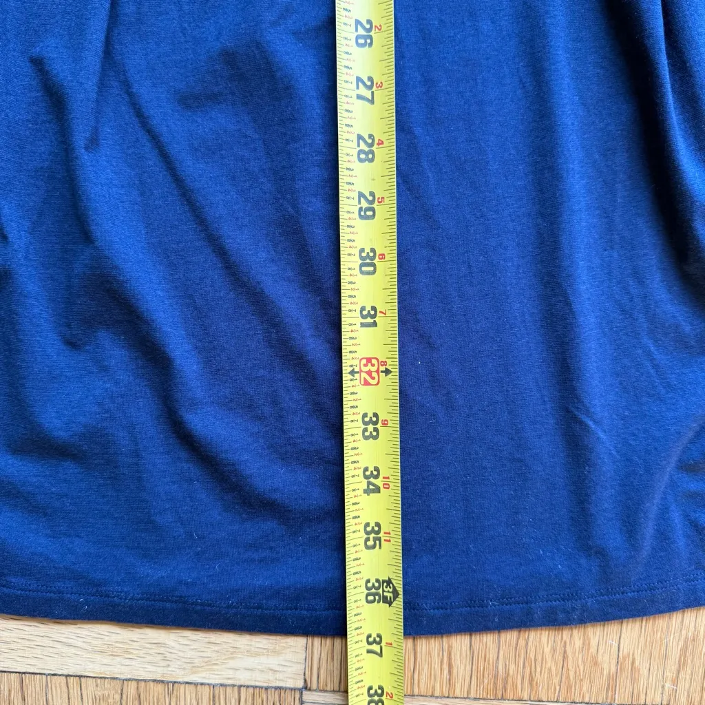 NWT Uniqlo Short Sleeve Bra Top Dress, Navy Blue, Size XS - Image 8