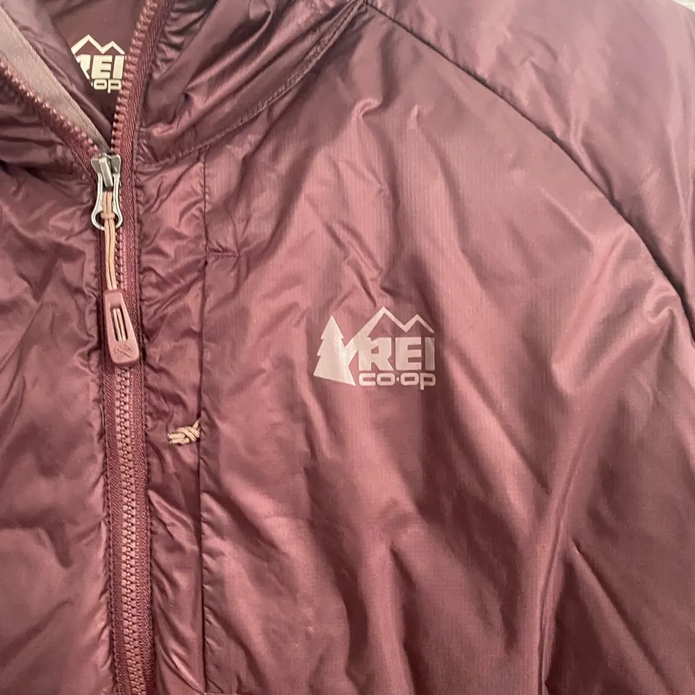 REI COOP puffer blue purple women’s Latge nylon & down Size L - Image 4