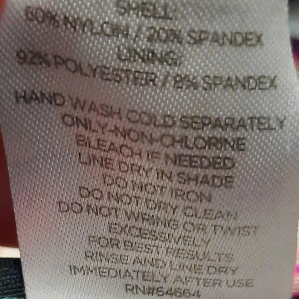 Shade & Shore Bikini Top Colorful Size 38B - Image 2