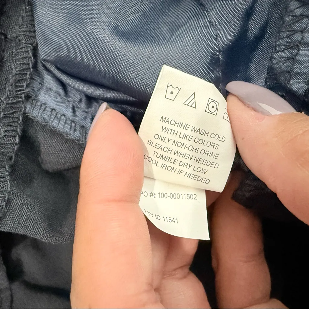 NWT Briggs Comfort Waistband Hidden Elastic Navy Pants Pull On w/ Pockets Sz 16 - Image 6