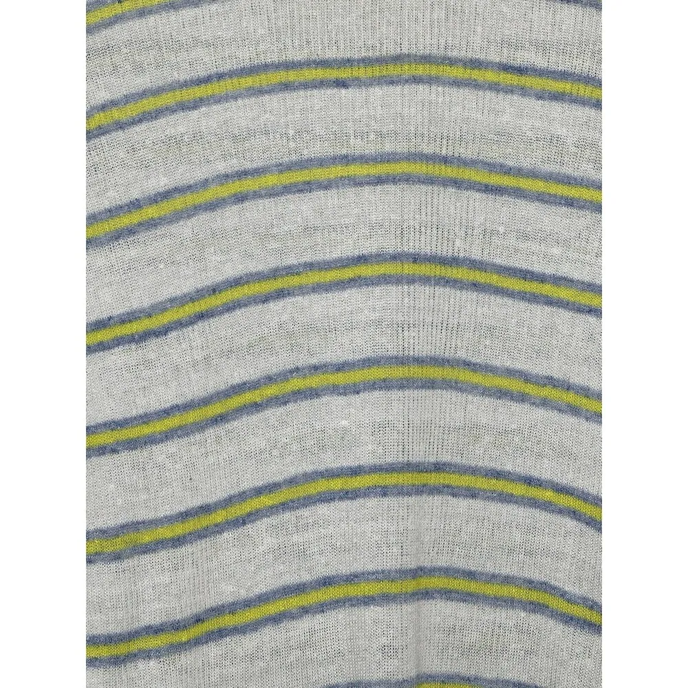 Veronica Beard  Dean Ivory Multi Striped Linen Blend Sweater Size Small NEW $250 - Image 3