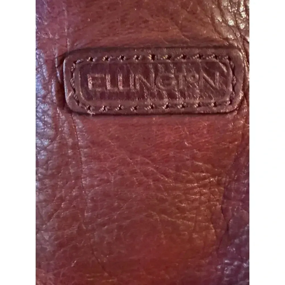 Ellington genuine leather large hobo bucket bag Oxblood Burgundy On trend Red - Image 9