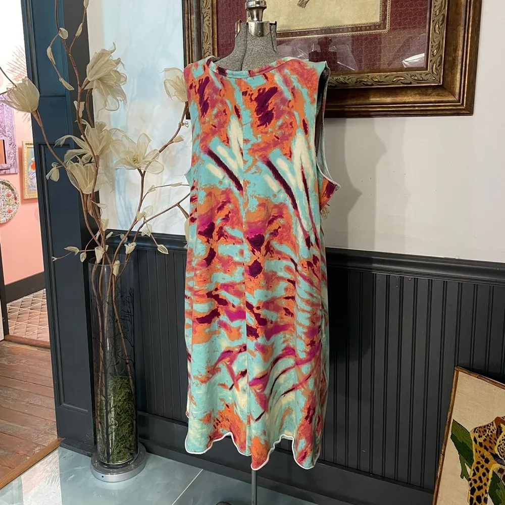 Cato Plus Size Dress Tie Dye Colorful Terry Sundress - Sz 22/24 💚🎀 - Image 6