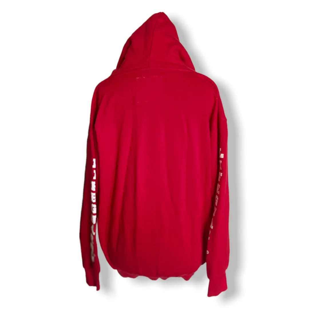 Authentic Lifeguard Brand Unisex Hoodie Size Medium Red White St. Pete Beach - Image 2