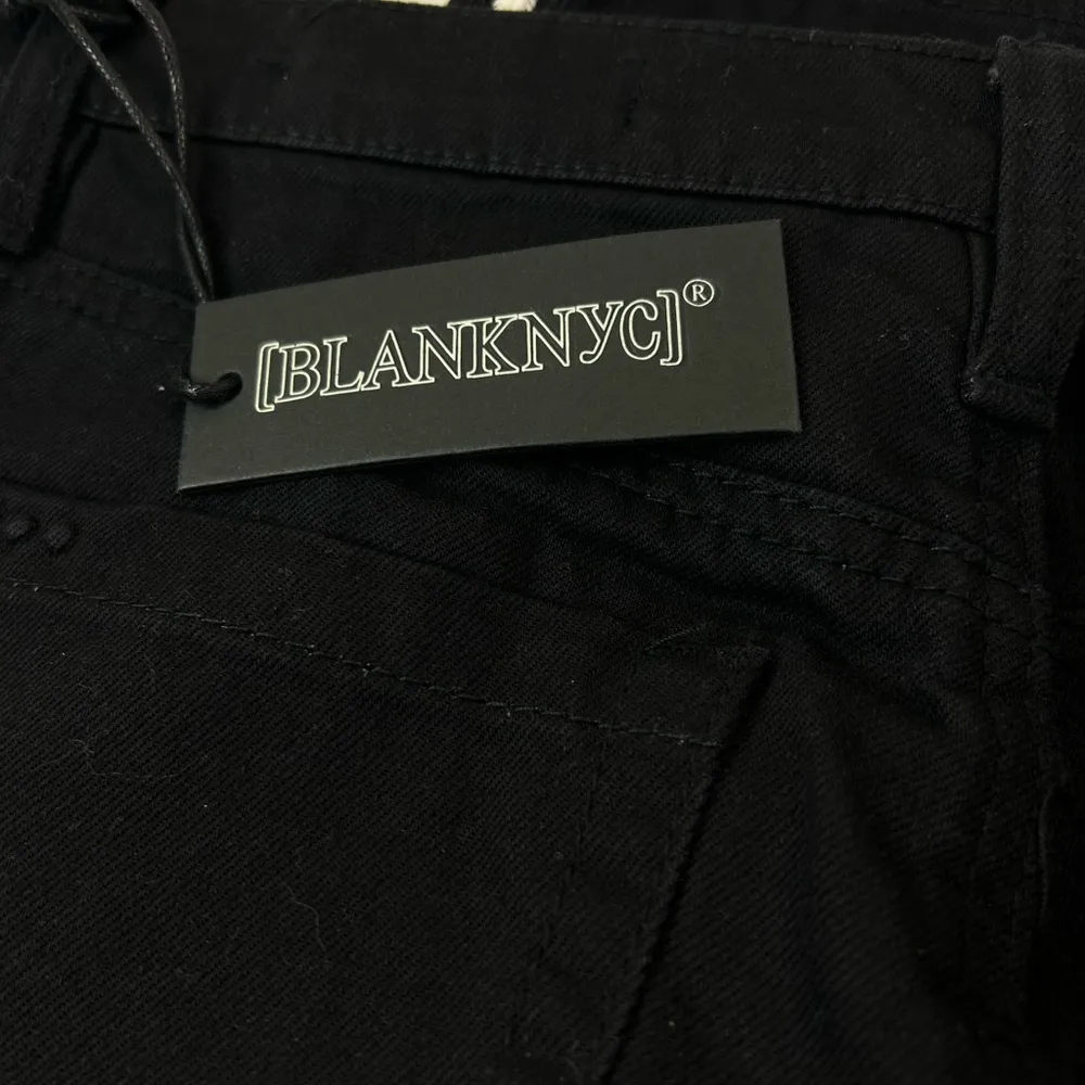 NEW Blank NYC High Rise Tapered Black White stripe Ankle Jeans Size 27 - Image 8