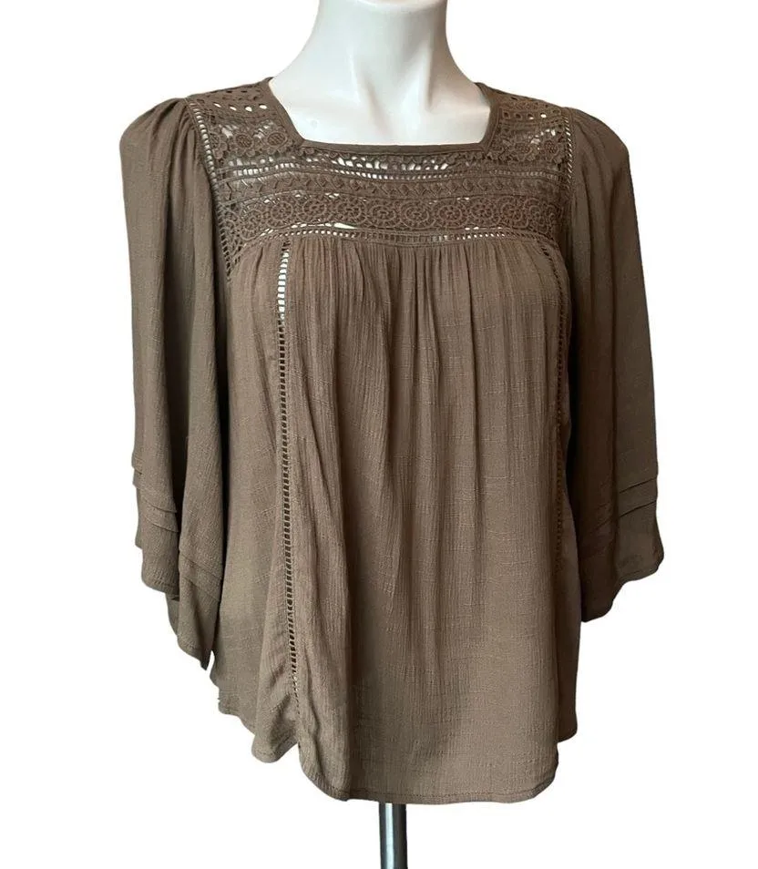 Studio by JPR Boho Smock Top, Sz Petite S - Image 5