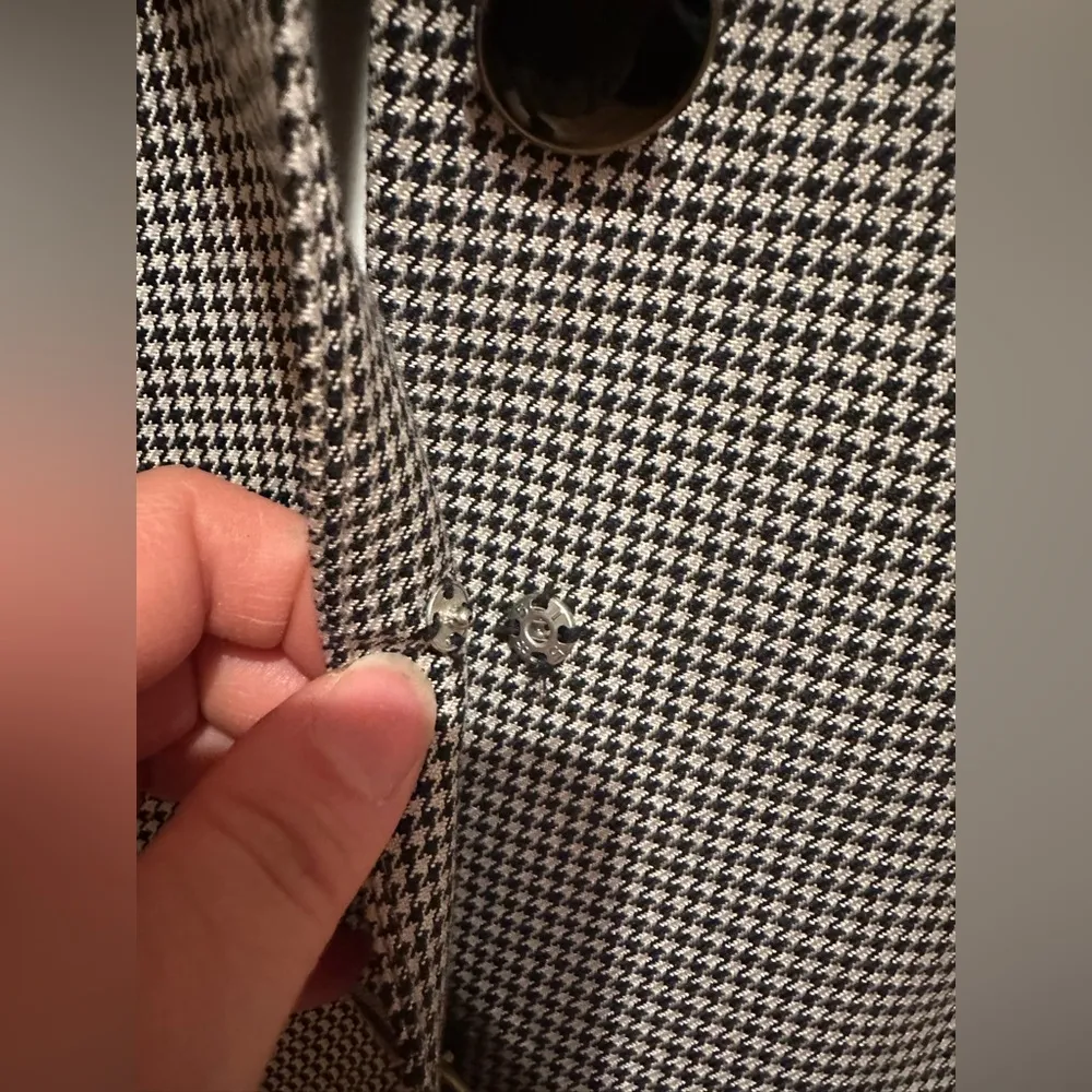 Atrium Collection Vintage White & Black Houndstooth Skirt Blazer Set Sz 11/12 - Image 8