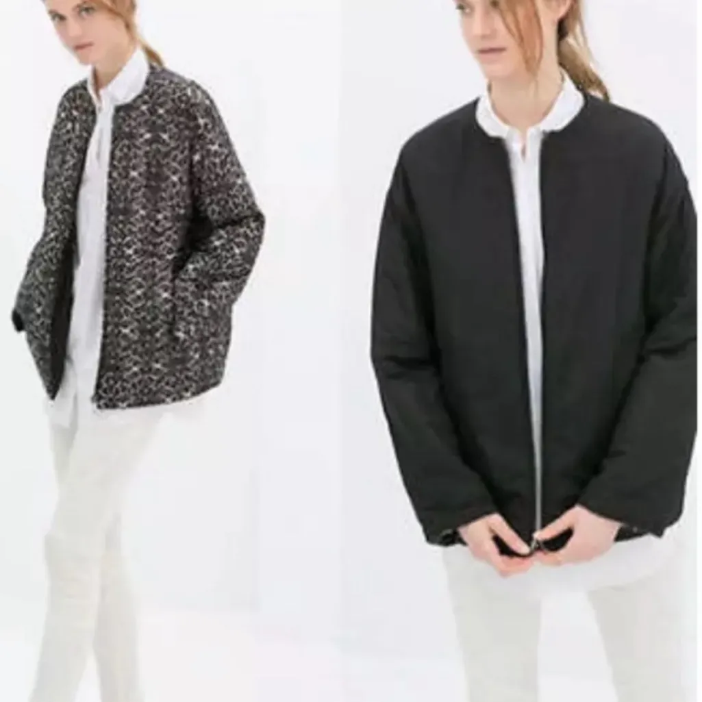 NWT ZARA REVERSIBLE ANIMAL PRINT PUFFER JACKET BLOGGERS FAV SMALL - Image 2