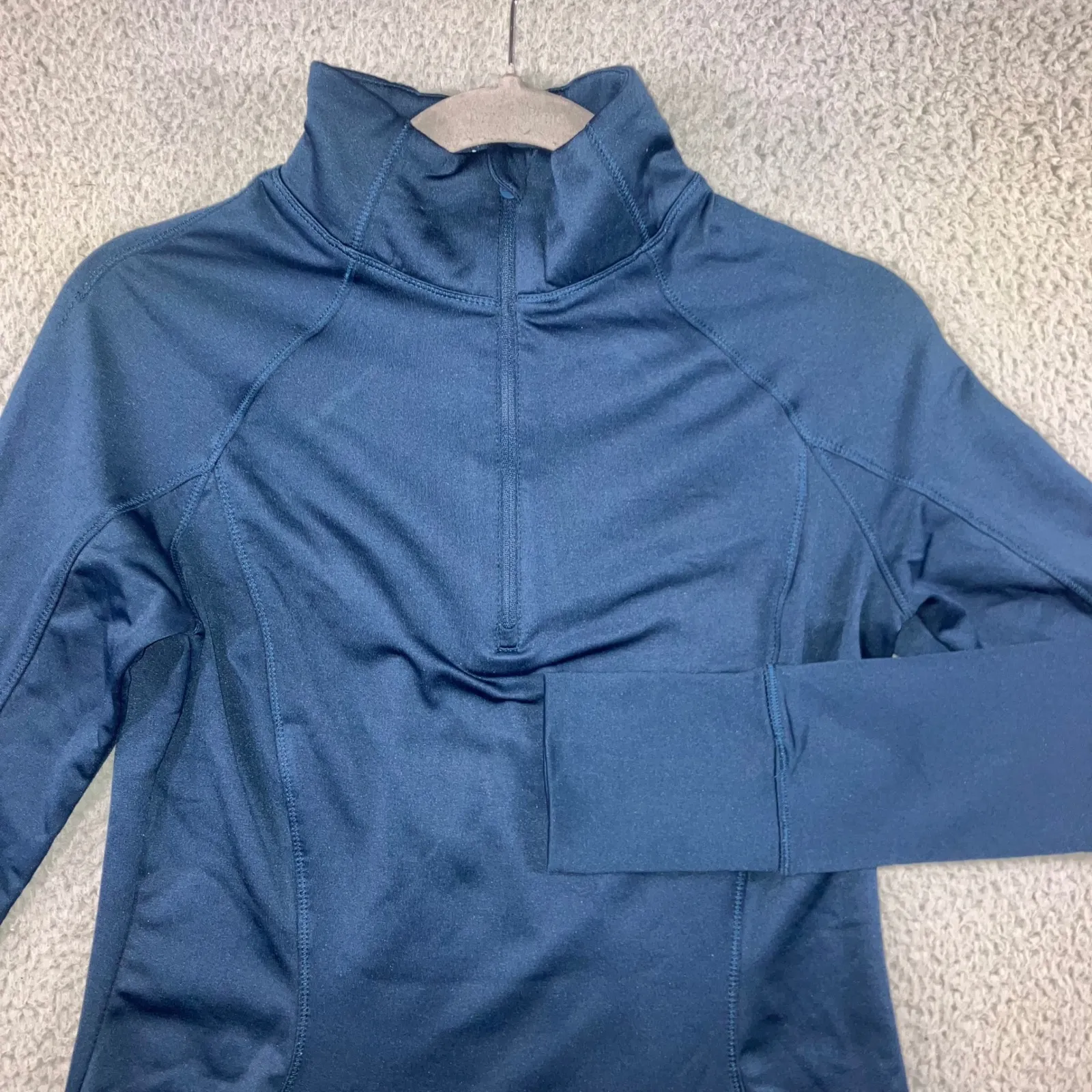 Apana Track Jacket Women Small 1/4 Zip Mock Neck Outdoor Running Yoga Workout - Image 3