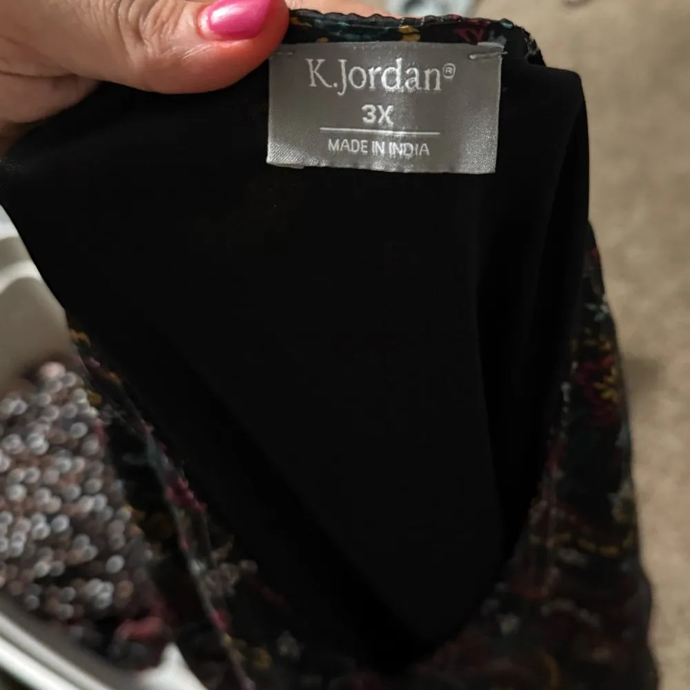 K. Jordan black‎ tunic Purple Size 3X - Image 2