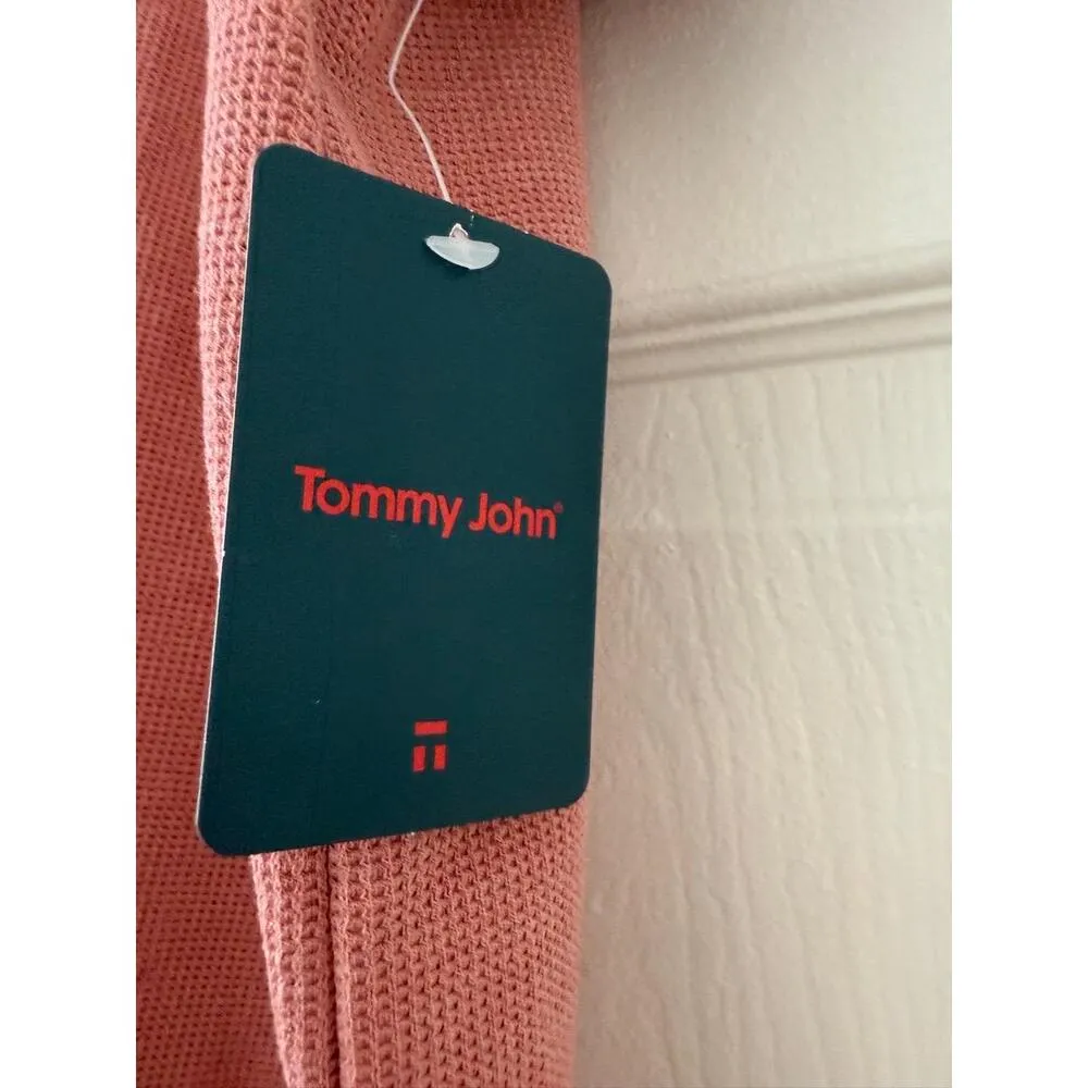 NWT Tommy John Waffle Lounge Top Pink Size L - Image 3