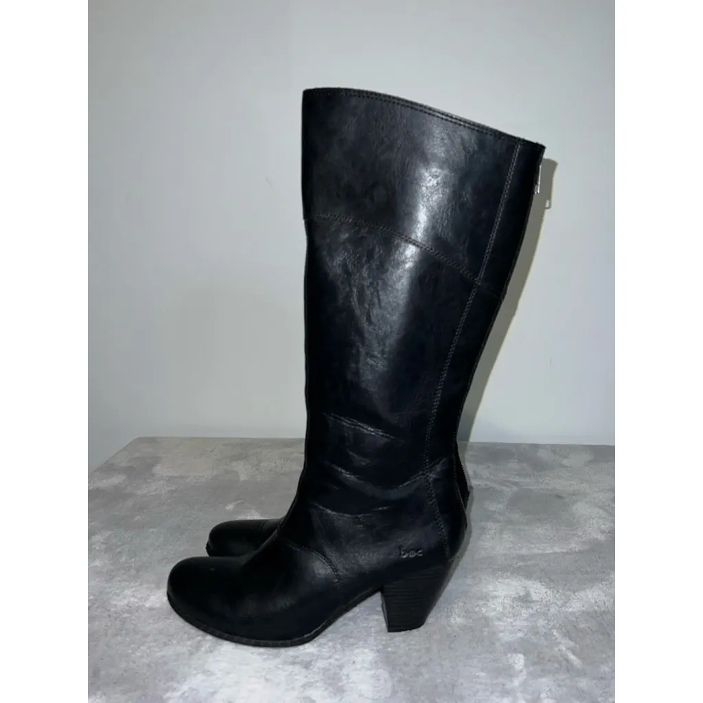 Women's B.O.C Black Heeled Boots Size 8.5 - Image 4