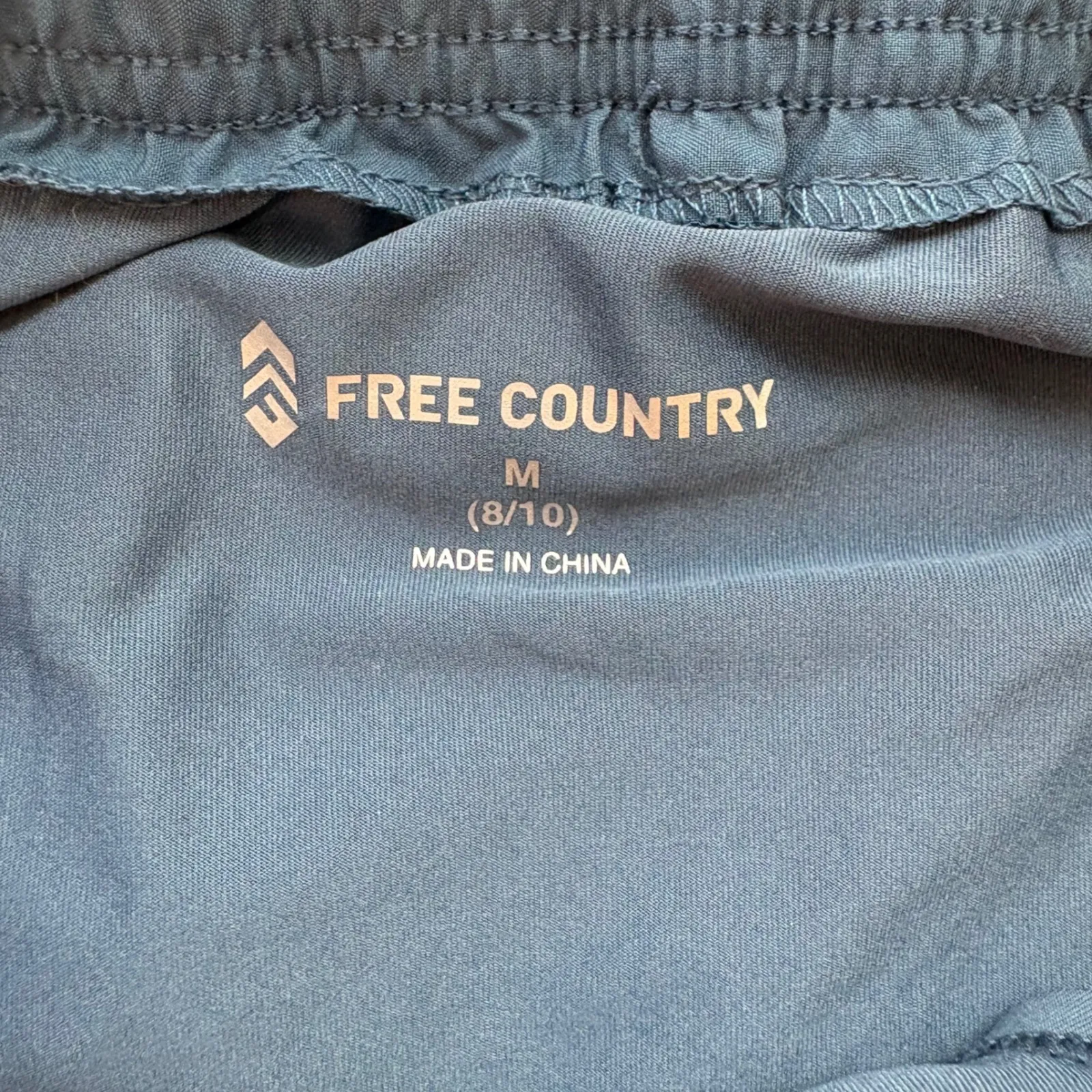 Free Country Women's Shorts Blue White Trim Casual Athletic Medium - Image 7