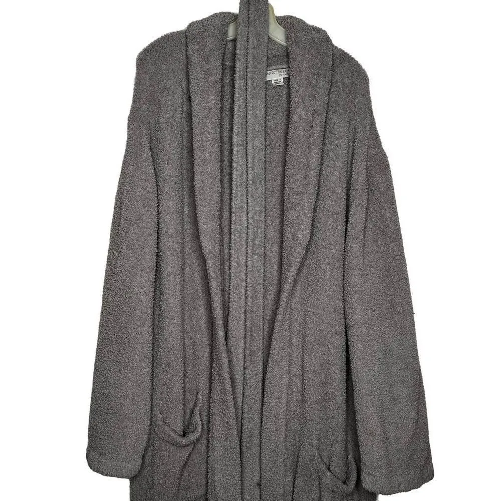 Barefoot Dreams Gray Long Wrap‎ Cozy Robe - Image 4