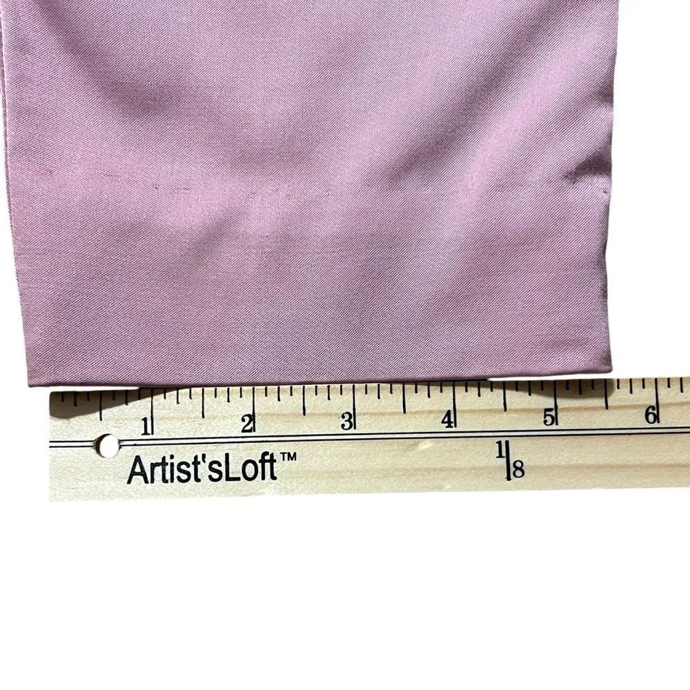 A.L.C.  Pink Skinny Leg Pants High Rise Cropped Size 2 Clean Girl Retro 70's - Image 14