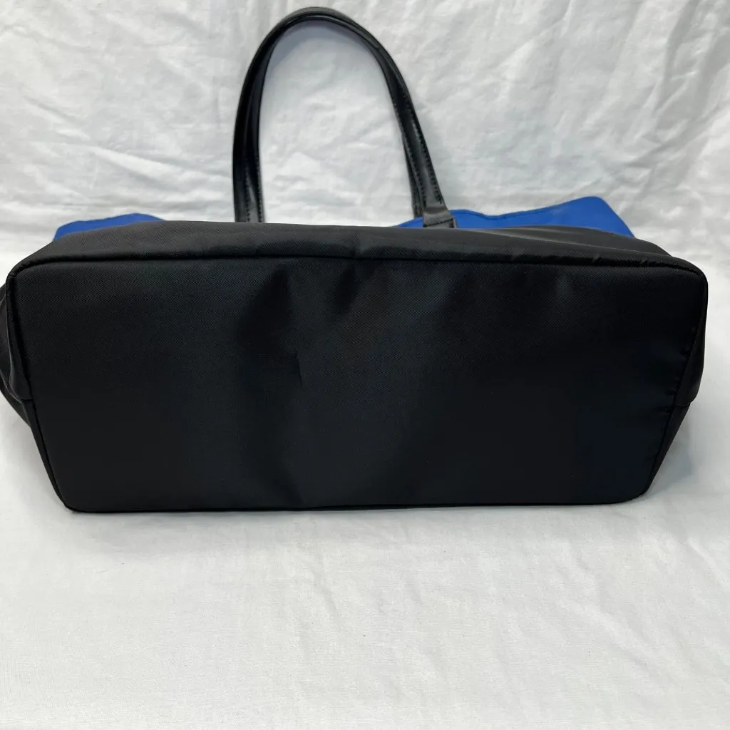 St. John Colorblock Blue Black Nylon Tote Bag - Image 5