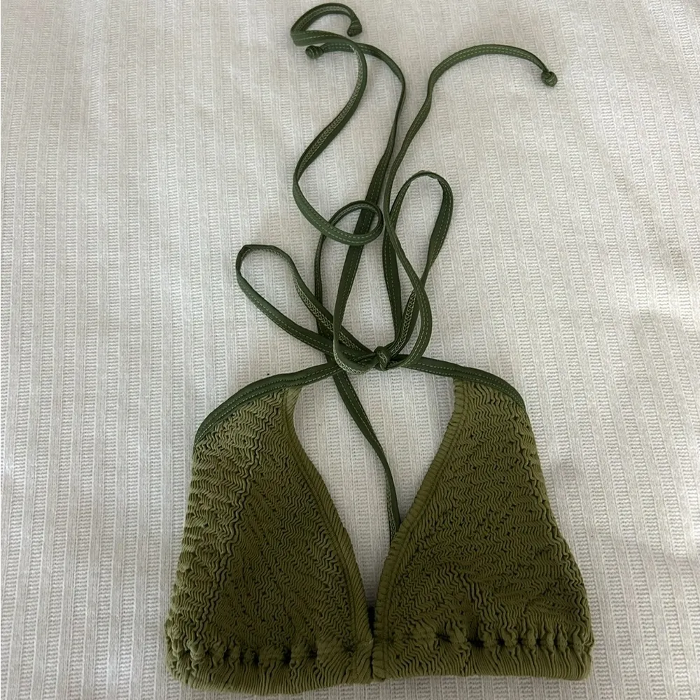 Cleonie Bells Bikini Top Green Size undefined - Image 2