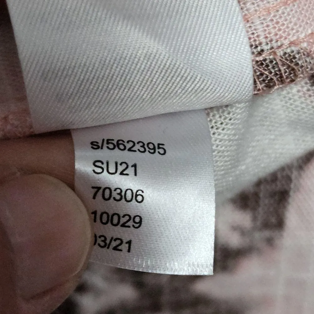 LOFT Sunwashed Floral Smocked Bow Strap Cami Size XL - Image 12