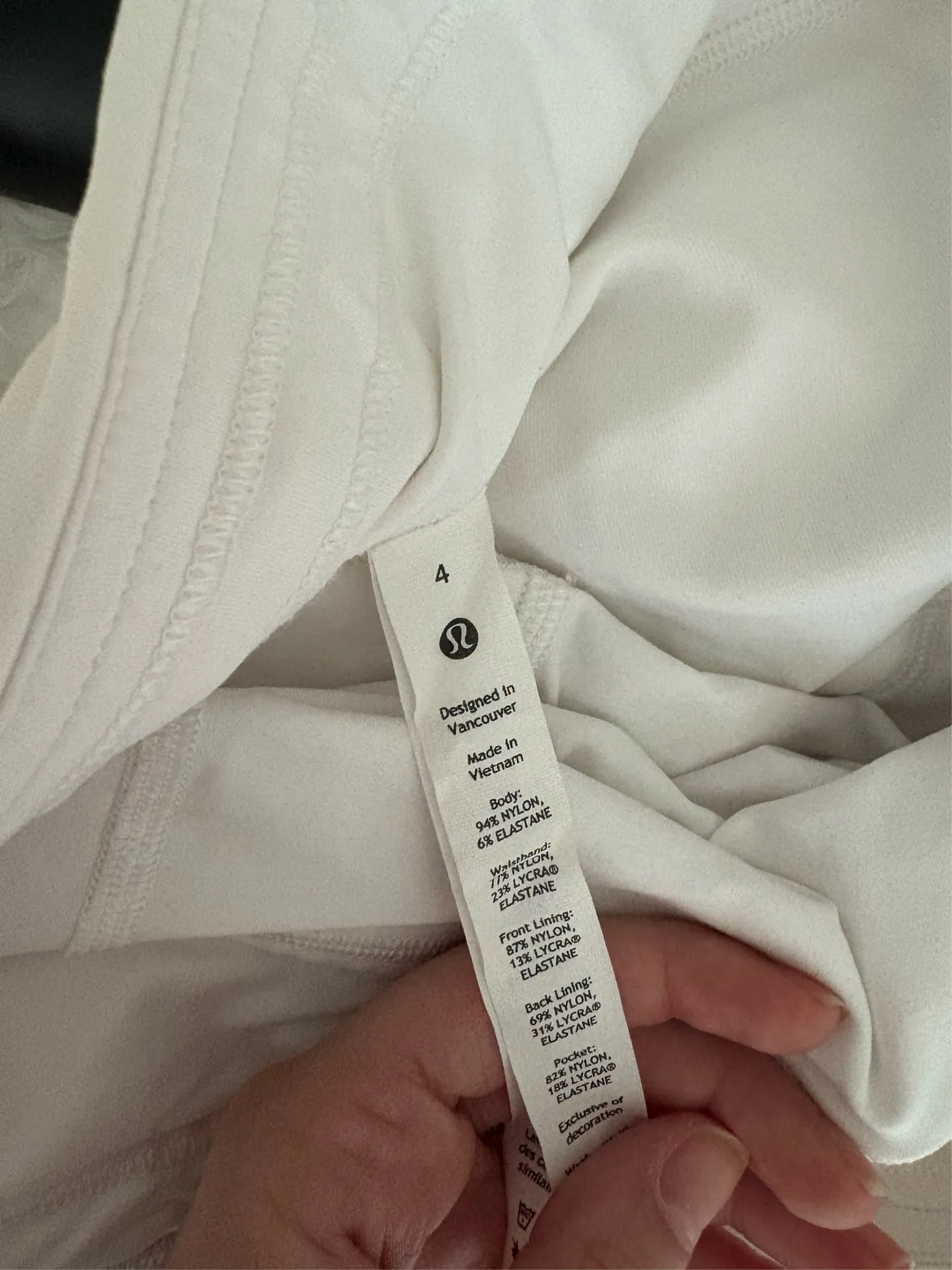 Lululemon Tennis Skirt White - Image 6