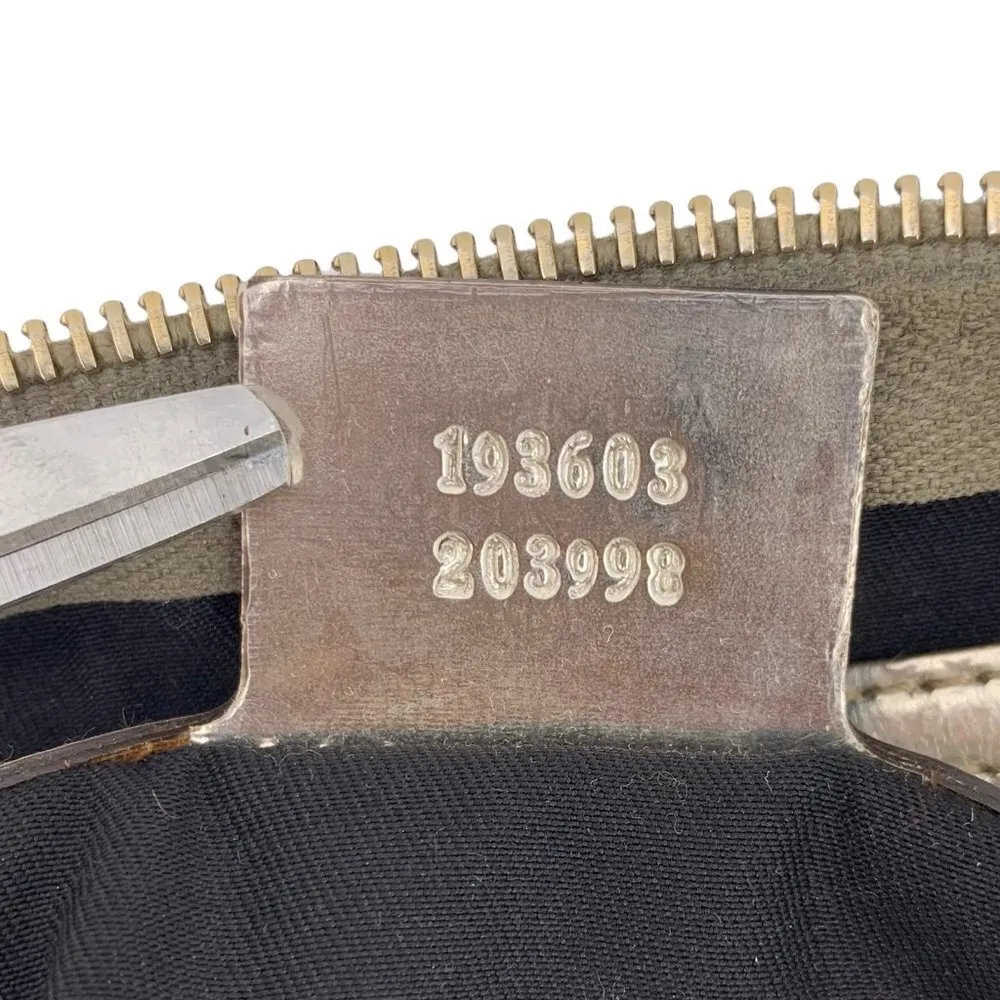 Authentic Vintage GUCCI Joy Boston Ivory & Gold GG Coated Canvas Medium Satchel - Image 13