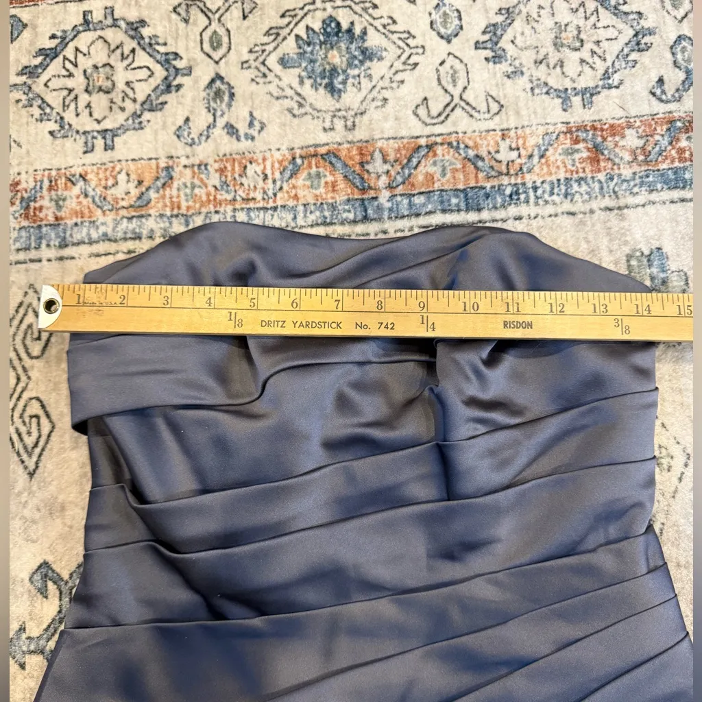 David's Bridal Classic grey Dress size 2 - Image 4