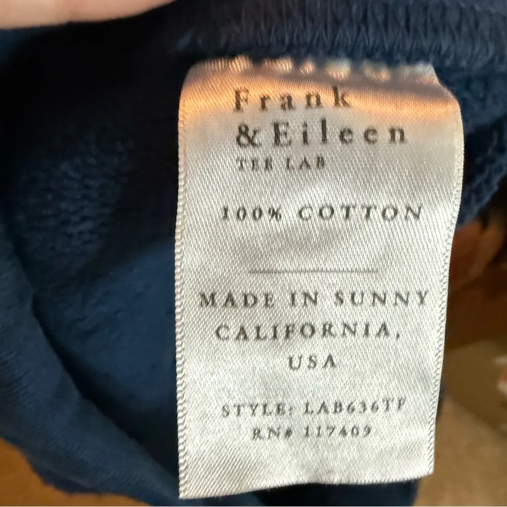 Frank & Eileen Eamon Dark‎ Blue Joggers Size Small Classic Missing Drawstring - Image 11