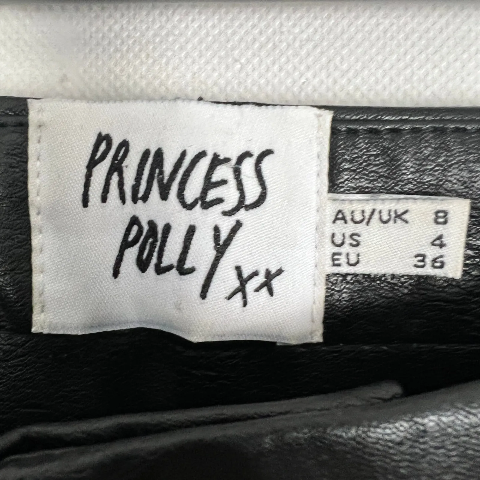 Princess Polly Pants Womens 4 Faux Leather Party Evening Event Concert Rocker - Image 3