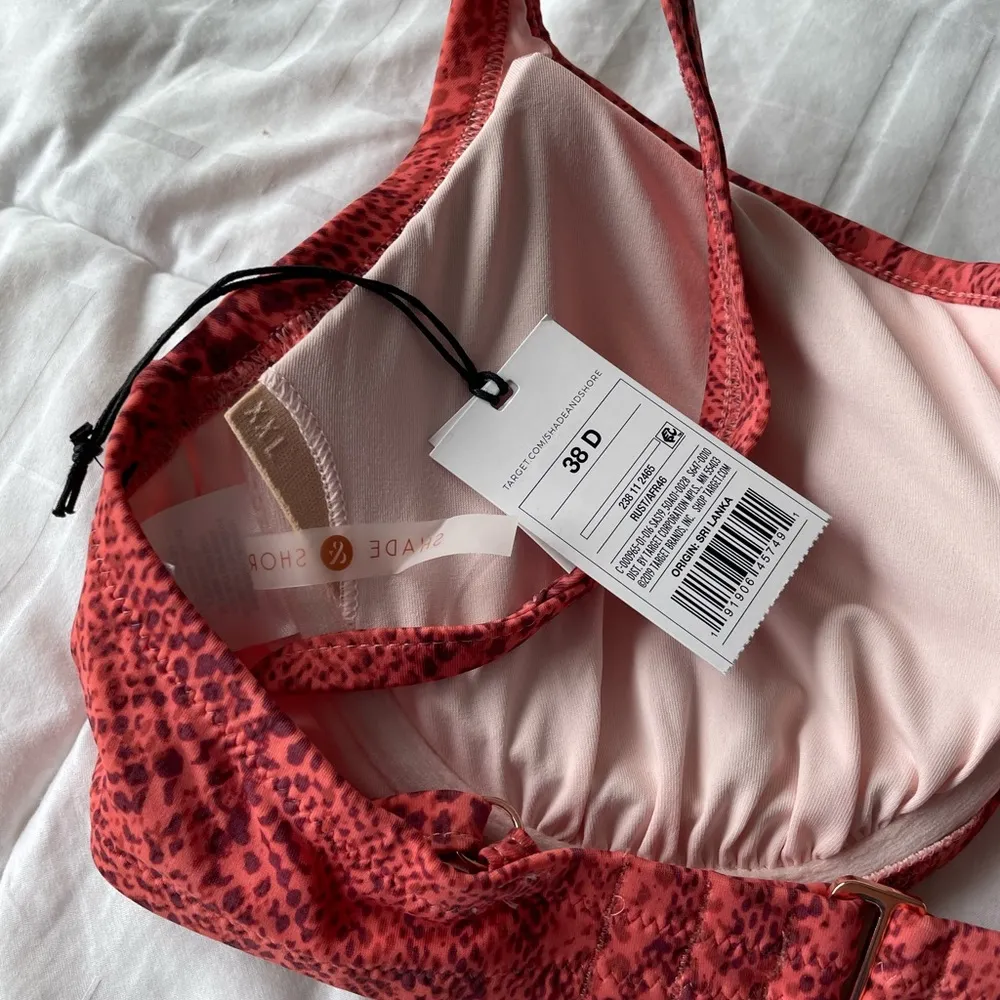 NWT  Reddish Orange Underwire Swimsuit Bra Top - Image 7