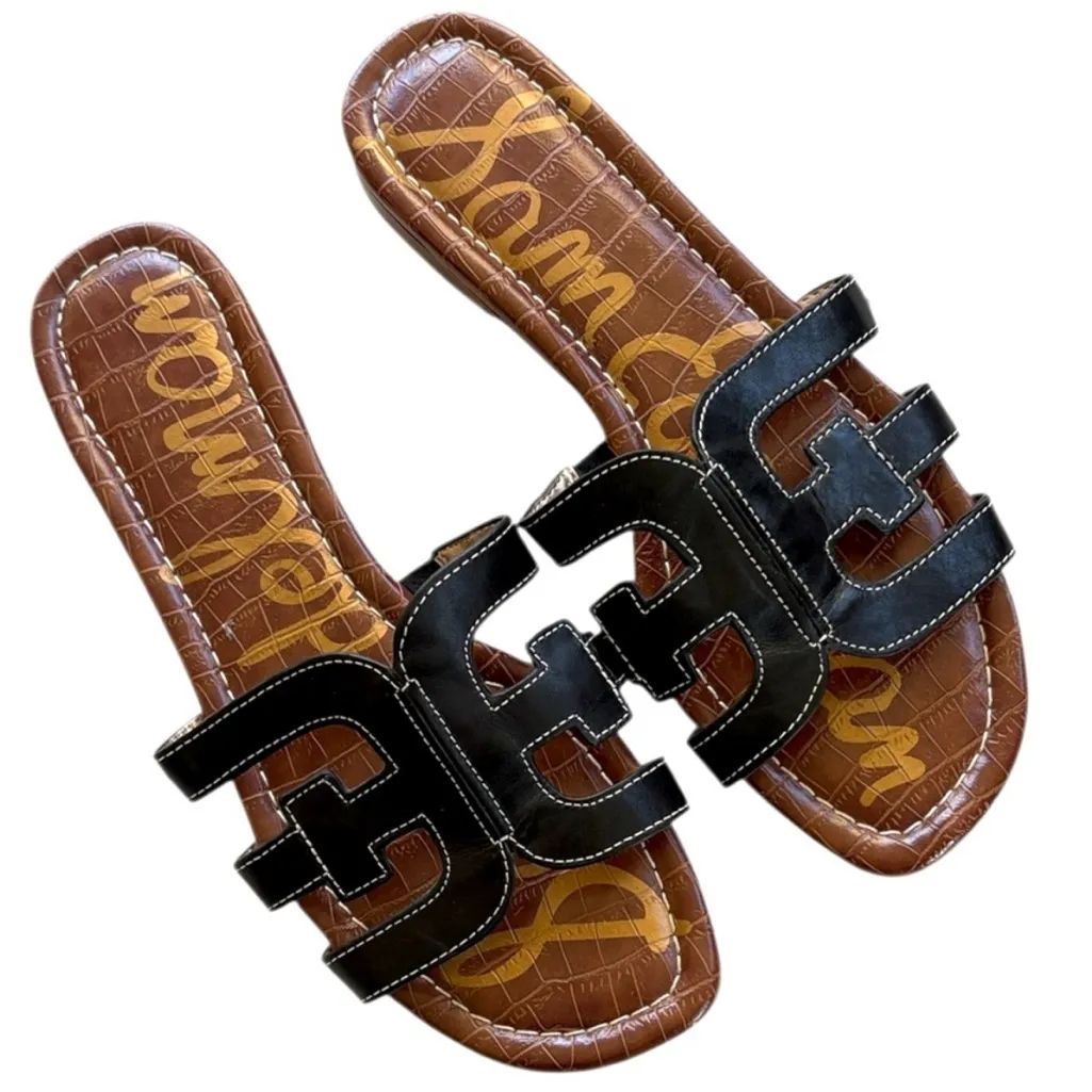 EUC Sam Edelman Leather Bay Slide
Sandals Black Size 8.5 - Image 2