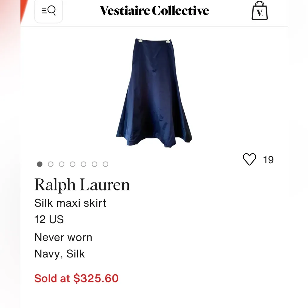 Ralph Lauren 100% Silk Charmeuse Maxi Formal Skirt Party Gown Purple Elegant 14 - Image 11