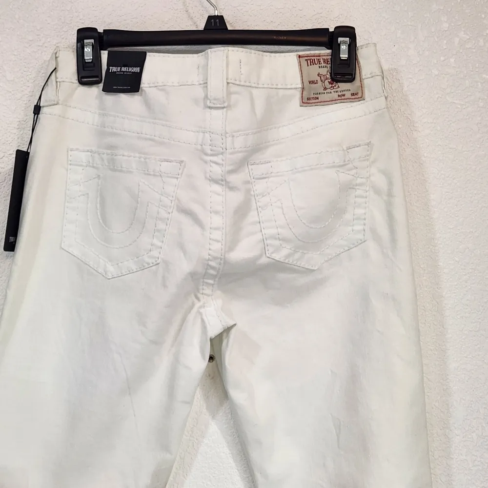 True Religion Becca Mid Rise Bootcut White Jeans  Size 29 - Image 7