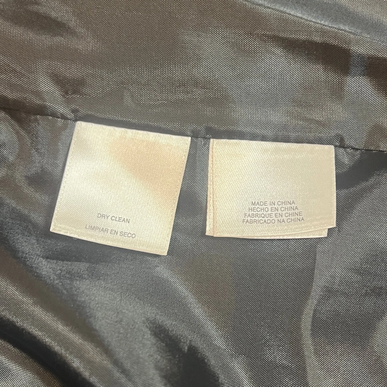 Kasper Women's Blazer Jacket Size 16 Black White Ikat Print Open Front - Image 7