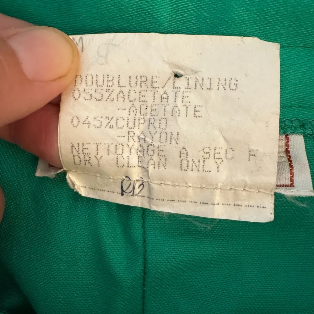 VINTAGE YVES SAINT LAURENT GREEN PENCIL SKIRT EXCELLENT CONDITION SZ SMALL - Image 13