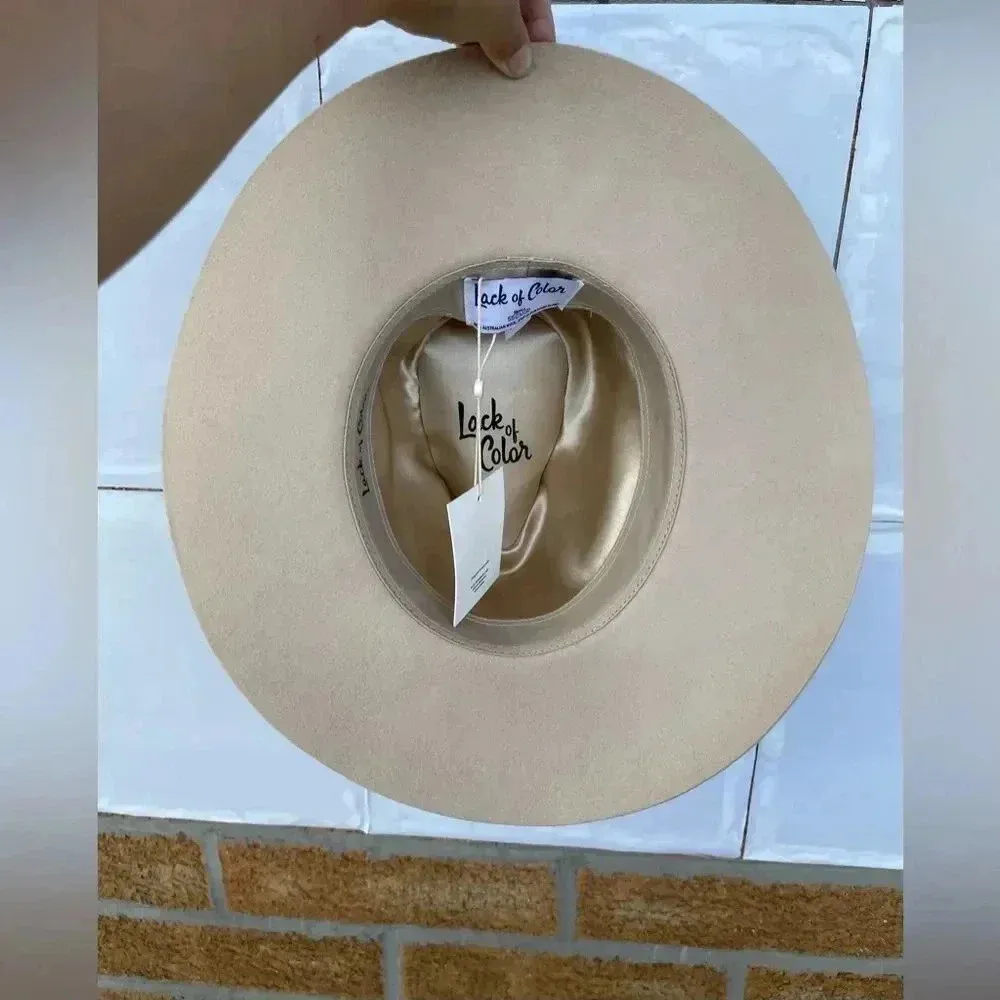 COPY - Lack Of Color Anthropologie Benson Creme/Neutral Tri Hat small - Image 7