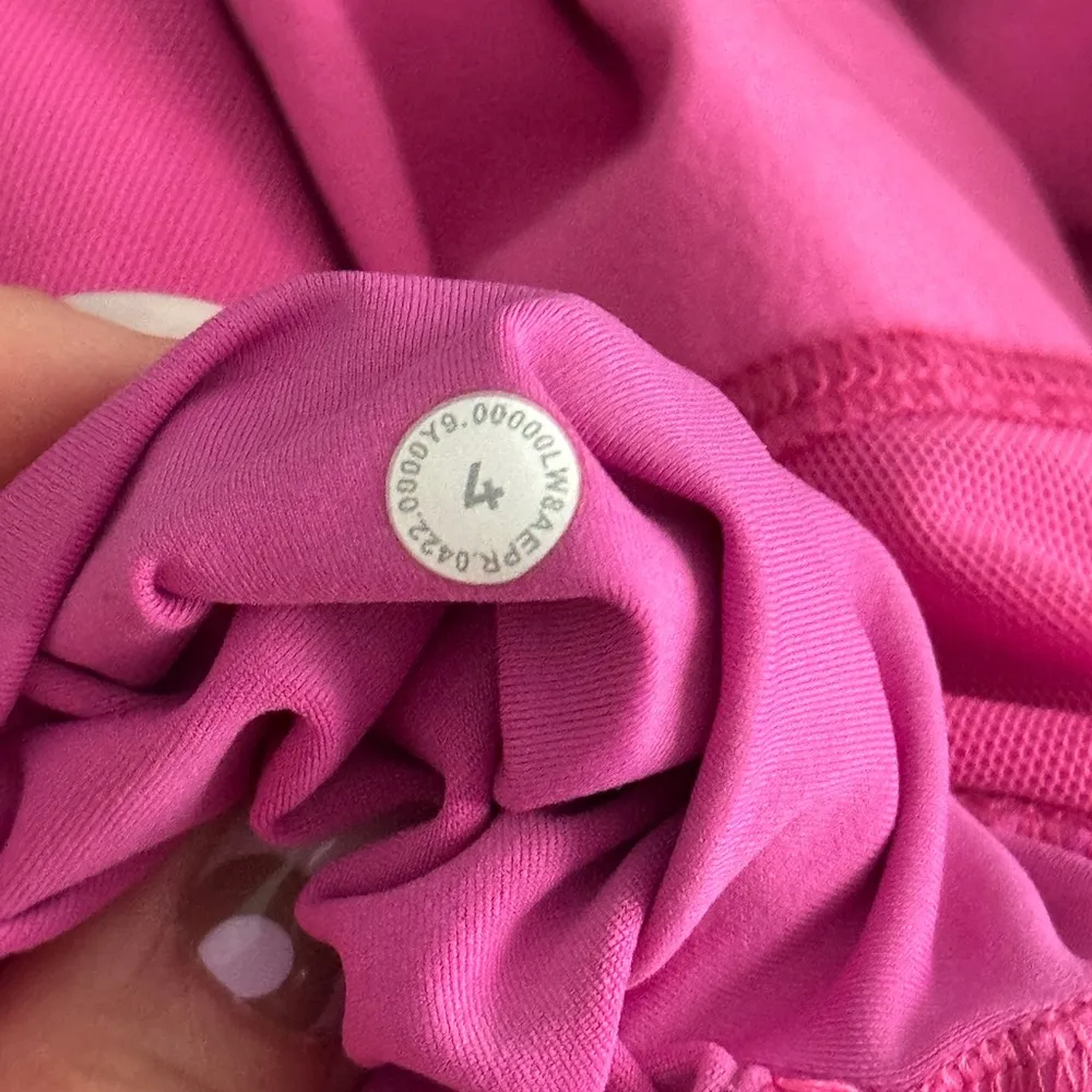 Lululemon Hotty Hot High Rise Skirt tennis skort Sonic Pink shorts mini pockets - Image 8