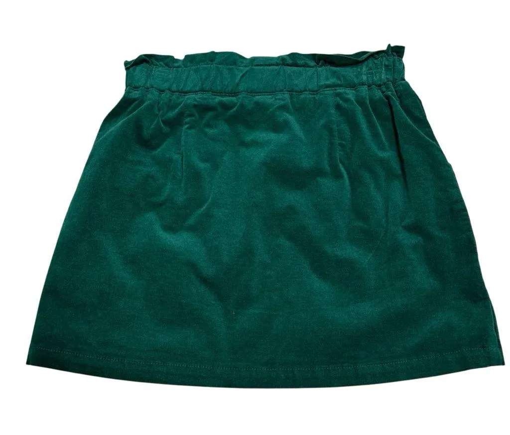 Copper Key  Green Velvet Skirt Size Small - Image 3