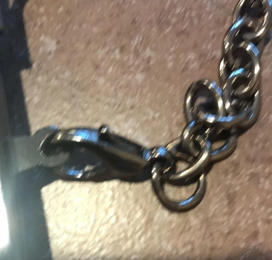 APT 9 Black & Silver Sequin KissLock Clutch Purse Handbag Removeable Cha… - Image 6