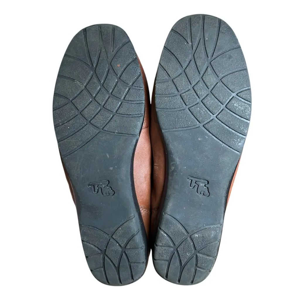 Thom Mcan Women’s Dacia Brown Leather Loafers Sz 9.5W Tassels Flat Dress Shoes - Image 10