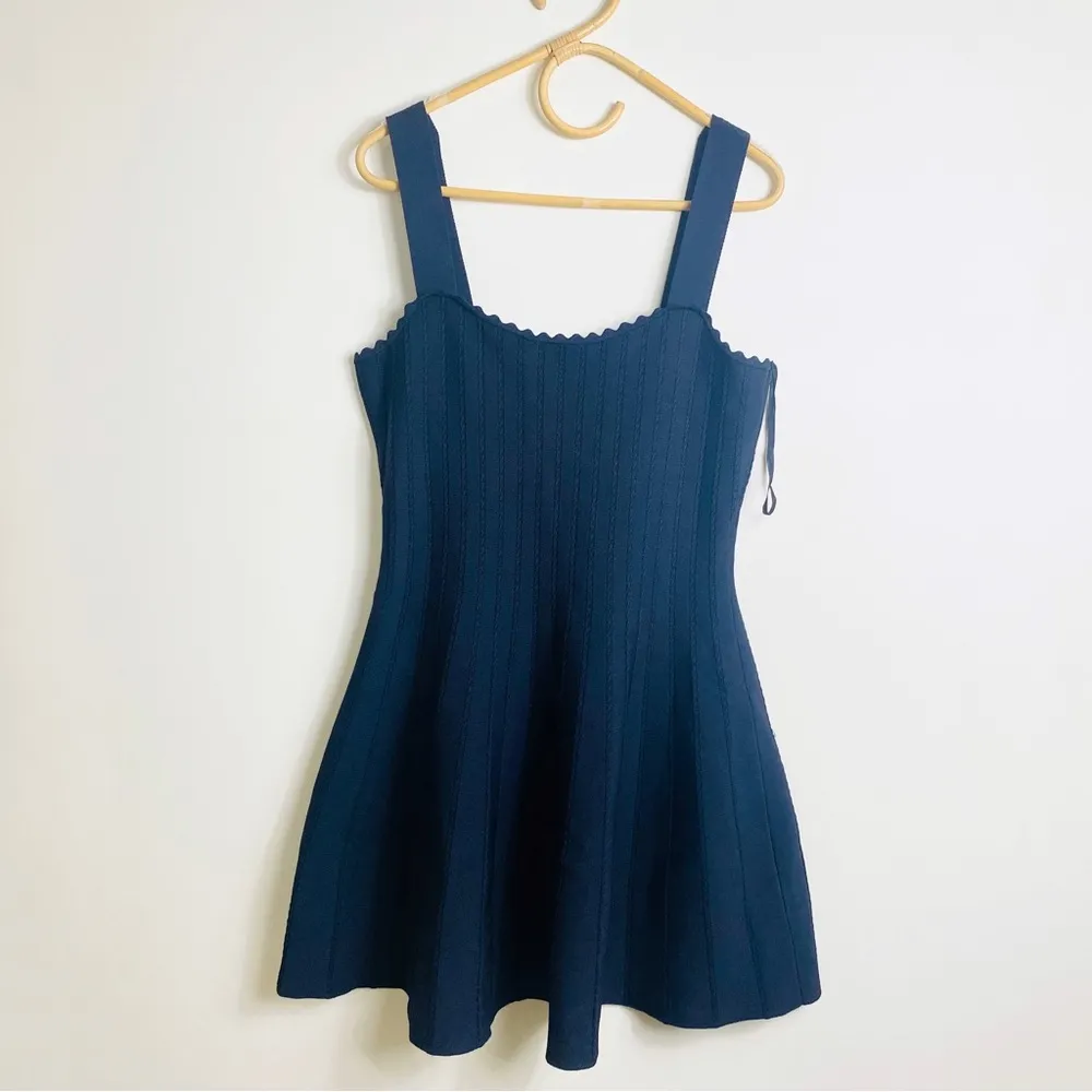 Claudie Pierlot knit flare mini dress Blue Size L - Image 8