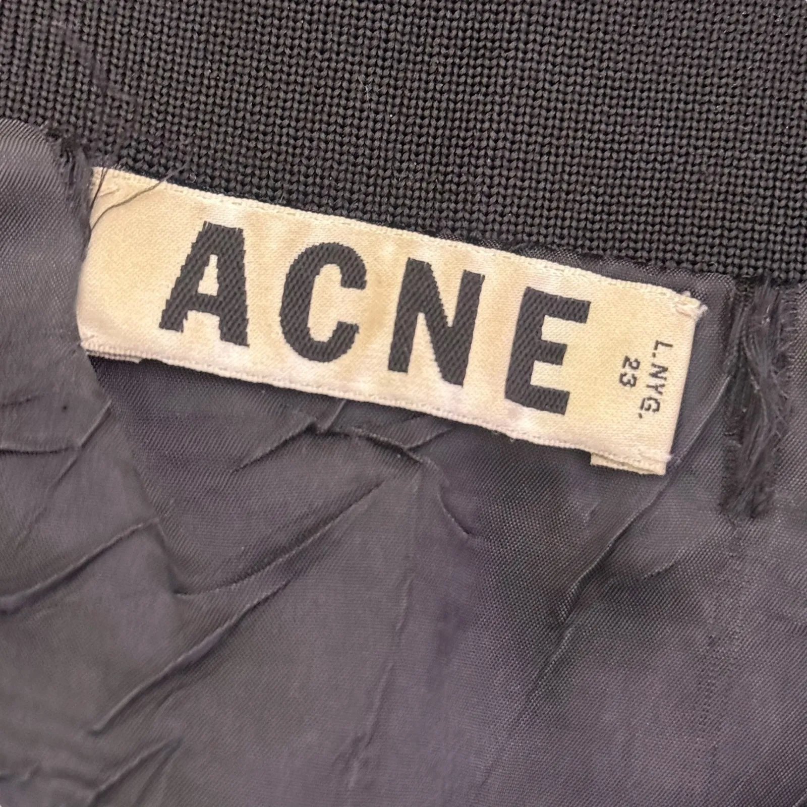 Acne Studios Blanche Crinkle Convertible Vest Jacket Womens 38 M Black Zip Up‎ - Image 11