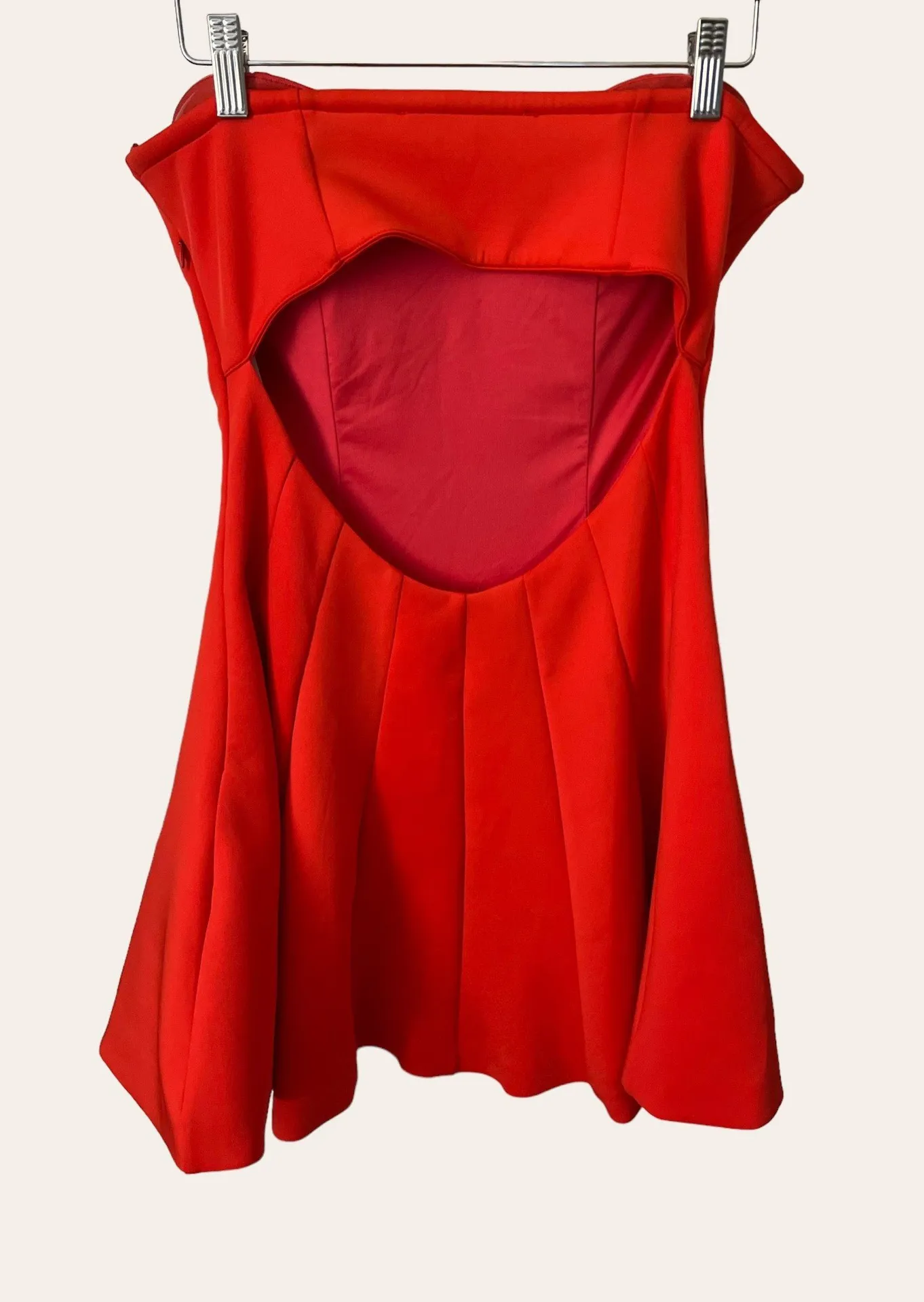 REVOLVE  Red Wisteria Strapless Fit and Flare Mini Dress Size L - Image 7