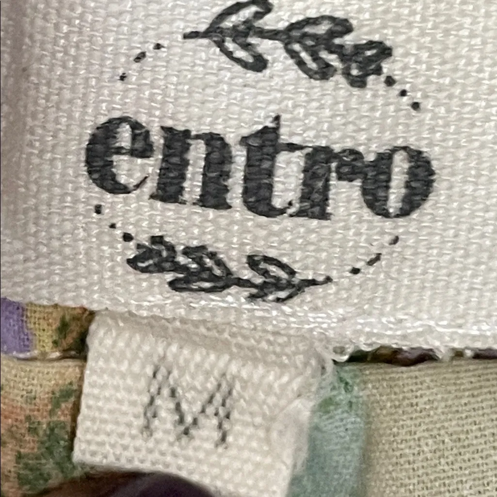 Entro Green and Purple Floral Skater Skort - Image 5