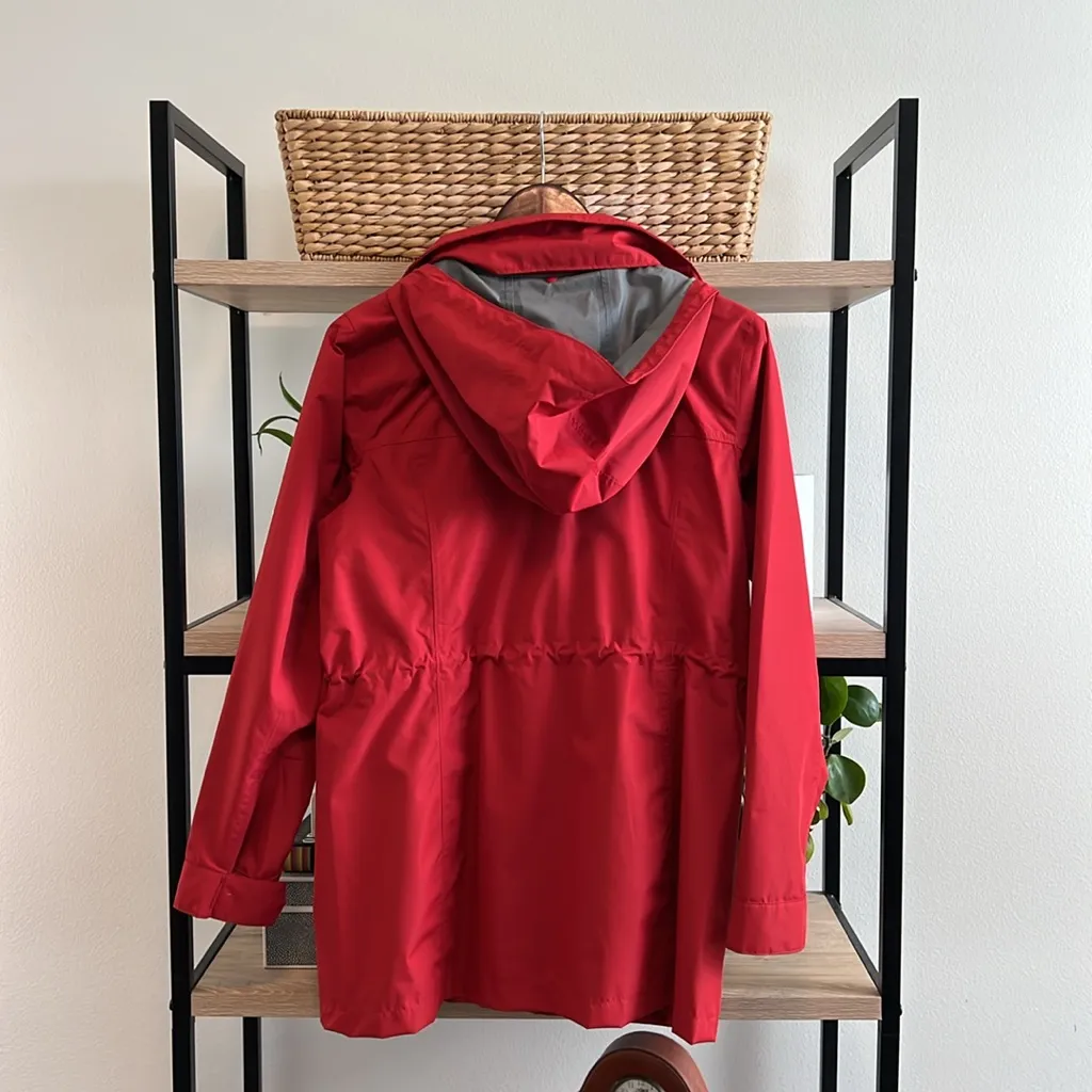 Lands' End  Hooded Pocket Lightweight Spring Rain Coat Jacket, S - Image 7