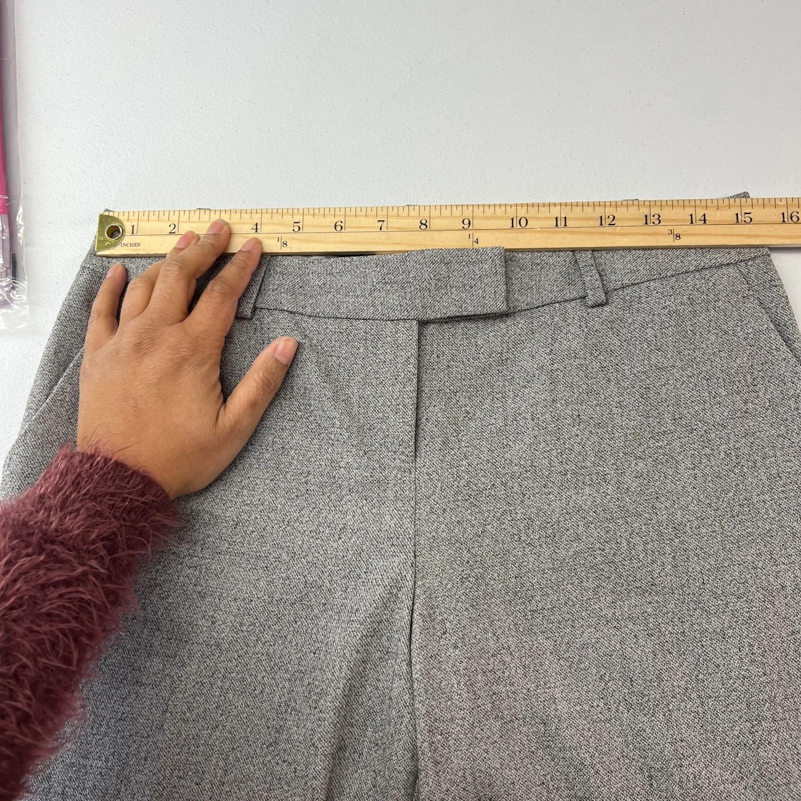 The Limited Scandal Gladiator Dress Pant Womens 4 Gray Strech Formal Wide Leg - Image 9