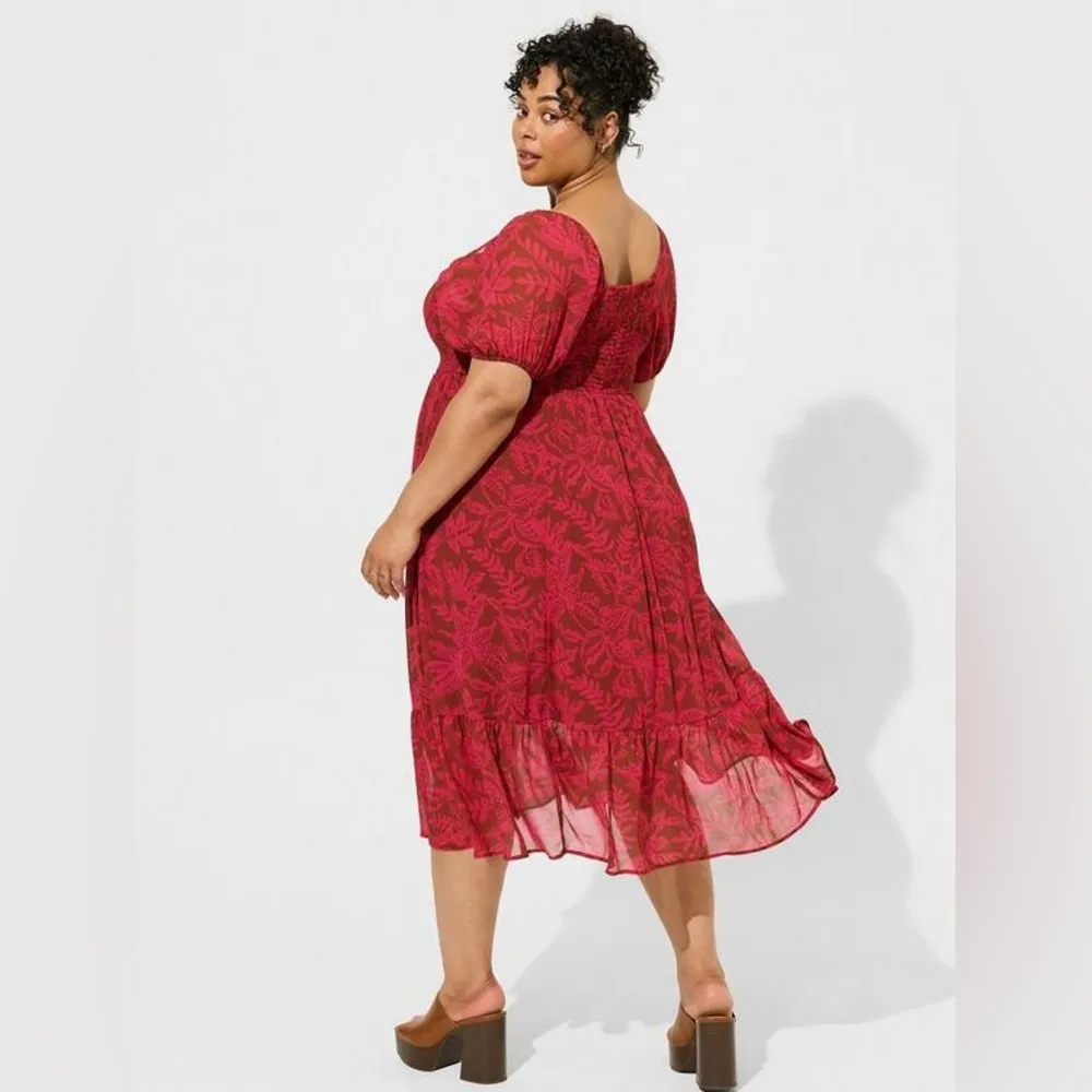 Torrid Smocked Midi Dress - New - Size 26 - Image 2