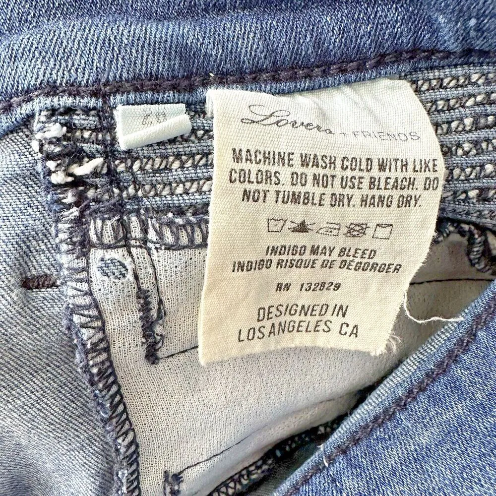 Lovers And Friends Denim Revolve Womens Size 26 Cole Moto Jean In Sutherland - Image 4