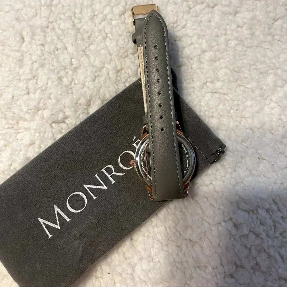 NWT Monroe Classique Rose Gold Watch with Dust Bag - Image 24