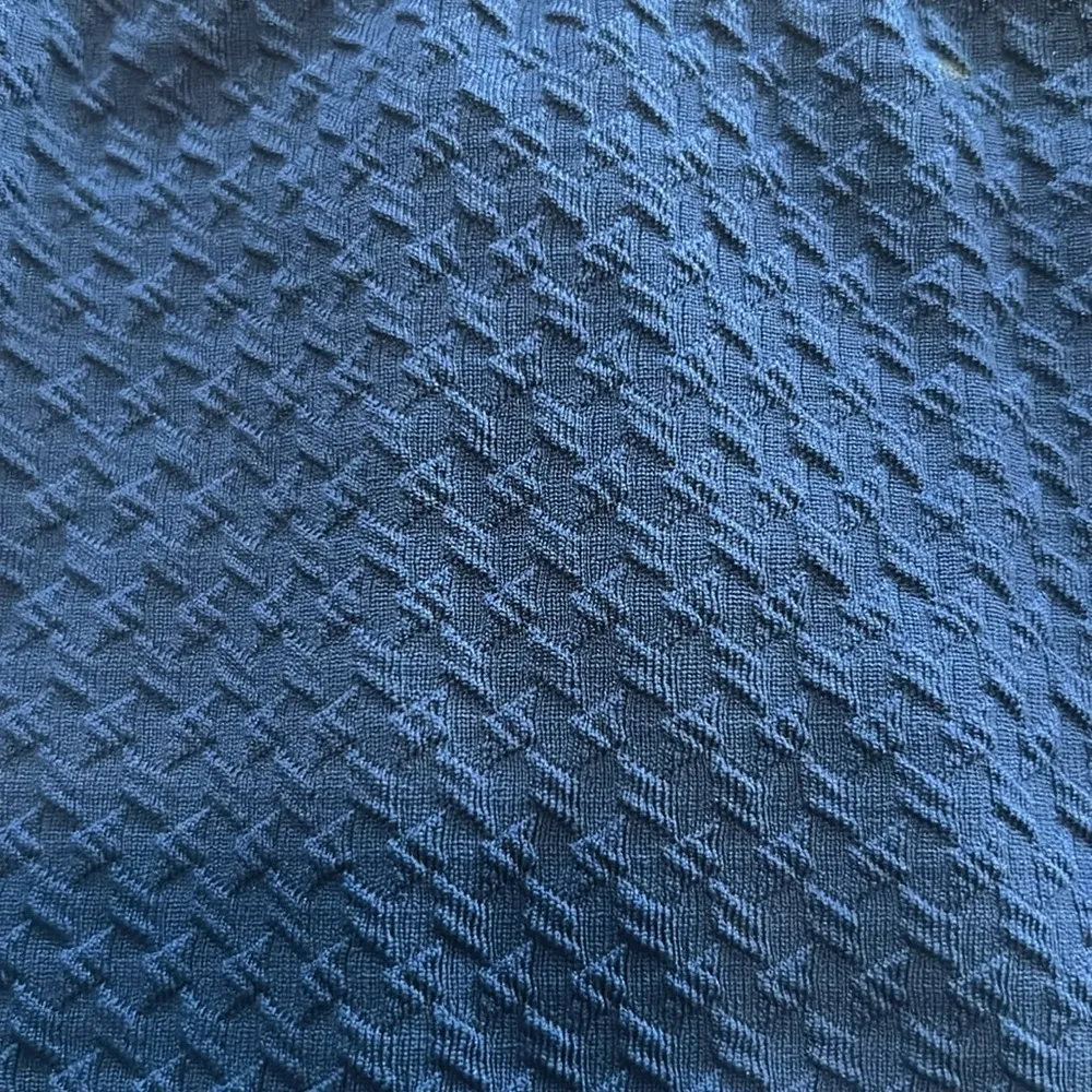 CUPSHE Women's Bikini High WaistedTextured Bathing Suit Blue Size Medium - Image 4